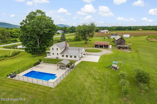 344 Fortsville Rd, Moreau, NY 12831 - view of subject property featuring a pool area and a mountainous background