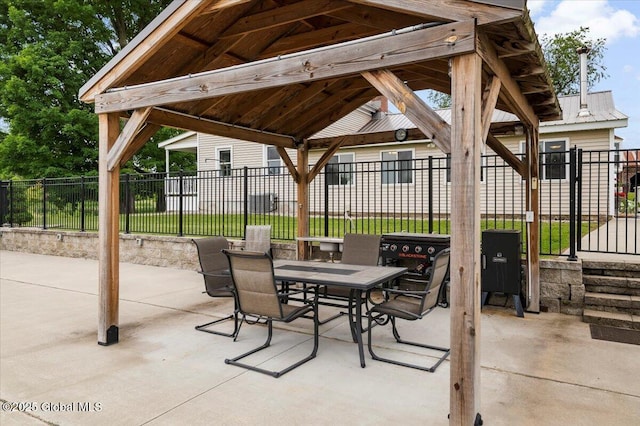 344 Fortsville Rd, Moreau, NY 12831 - view of patio with a gazebo and outdoor dining area