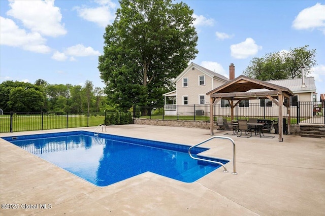 344 Fortsville Rd, Moreau, NY 12831 - view of swimming pool with a gazebo and a patio area