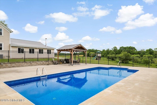 344 Fortsville Rd, Moreau, NY 12831 - view of pool featuring a patio area and a gazebo
