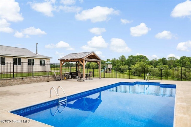 344 Fortsville Rd, Moreau, NY 12831 - view of swimming pool featuring a gazebo and a patio area