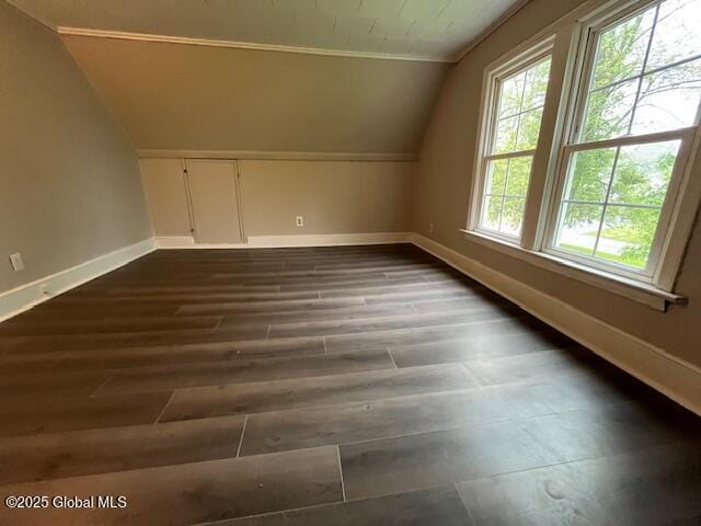 27 Emery Ave, Colonie, NY 12205 - bonus room featuring lofted ceiling and dark wood-style floors