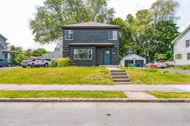 118 Winnie St, Albany, NY 12208 - traditional style home featuring a garage and a front lawn