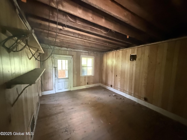 59 Lagrange Rd, Crown Point, NY 12928 - basement featuring wood walls