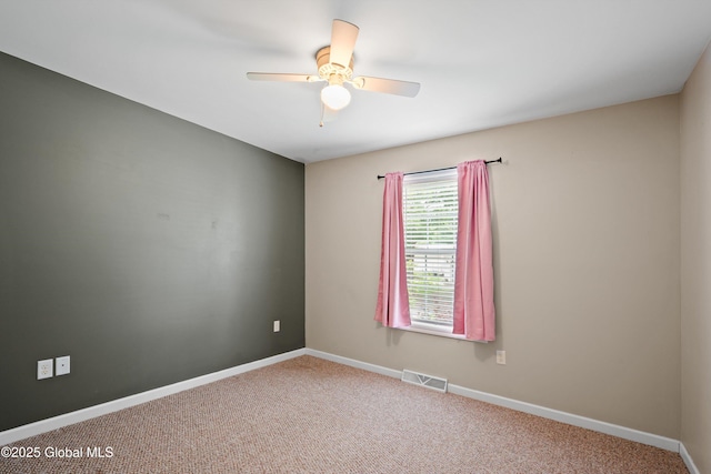 30 W State St, Glens Falls, NY 12801 - spare room with carpet flooring and a ceiling fan