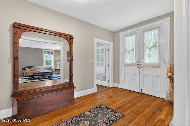 479 Loudon Rd, Colonie, NY 12211 - entrance foyer featuring wood finished floors and french doors