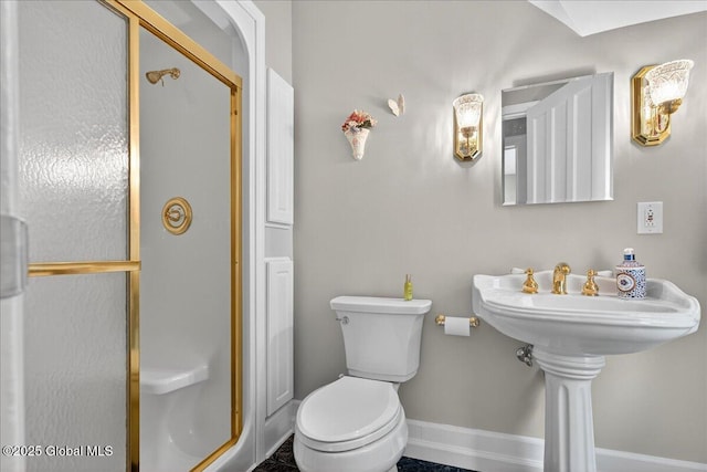 479 Loudon Rd, Colonie, NY 12211 - bathroom featuring a stall shower and toilet