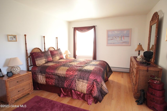 42 Stanton Rd, Jackson, NY 12873 - bedroom with a baseboard heating unit and light wood-style flooring