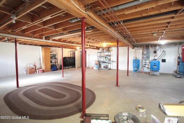 42 Stanton Rd, Jackson, NY 12873 - unfinished basement with heating fuel and a water pressure tank