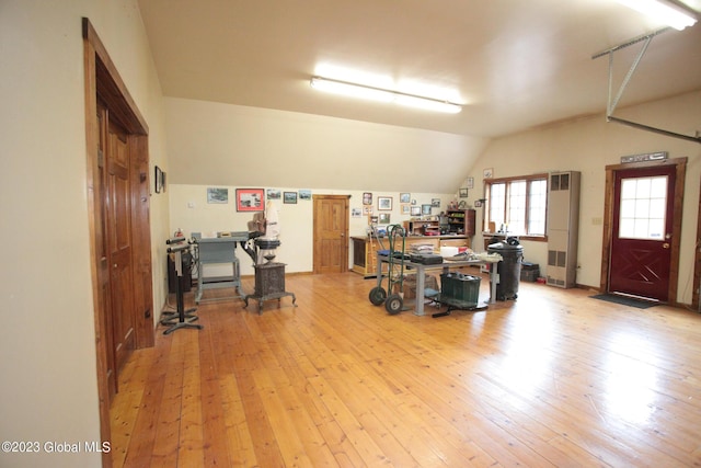 42 Stanton Rd, Jackson, NY 12873 - office space with vaulted ceiling and light wood-style flooring