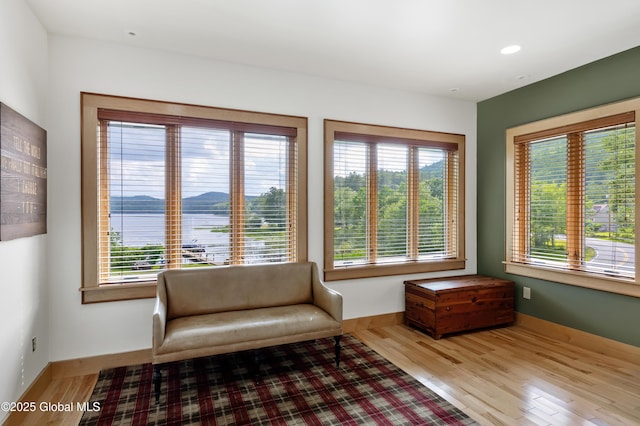 555 Trout Lake Rd, Bolton, NY 12824 - sitting room with plenty of natural light, wood finished floors, and recessed lighting