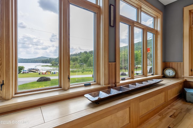 555 Trout Lake Rd, Bolton, NY 12824 - detailed view of wood finished floors and wainscoting
