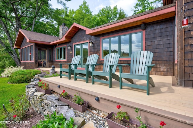 555 Trout Lake Rd, Bolton, NY 12824 - view of wooden terrace