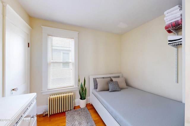 66 Roosevelt Ave, Schenectady, NY 12304 - bedroom with radiator heating unit and light wood-style flooring