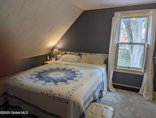 19 High St, Fort Plain, NY 13339 - bedroom with vaulted ceiling and carpet floors