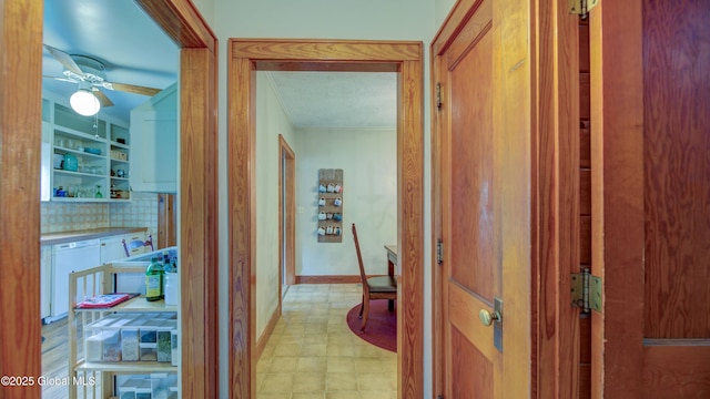 19 High St, Fort Plain, NY 13339 - hall featuring light floors and baseboards