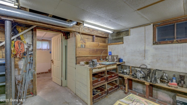 19 High St, Fort Plain, NY 13339 - unfinished basement with a workshop area