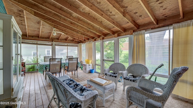 19 High St, Fort Plain, NY 13339 - sunroom / solarium with plenty of natural light, hardwood / wood-style floors, and lofted ceiling