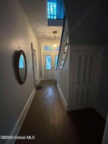 17 W St, Fort Plain, NY 13339 - entryway with stairway and wood finished floors