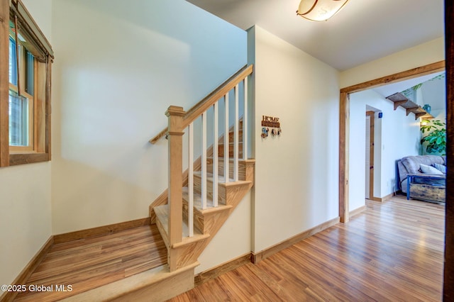 349 Methodist Farm Rd, Sand Lake, NY 12018 - stairs featuring wood finished floors and baseboards