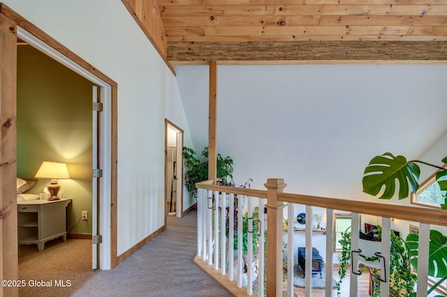 349 Methodist Farm Rd, Sand Lake, NY 12018 - corridor with carpet flooring and baseboards