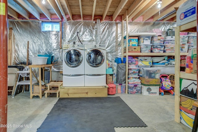 349 Methodist Farm Rd, Sand Lake, NY 12018 - unfinished below grade area with independent washer and dryer