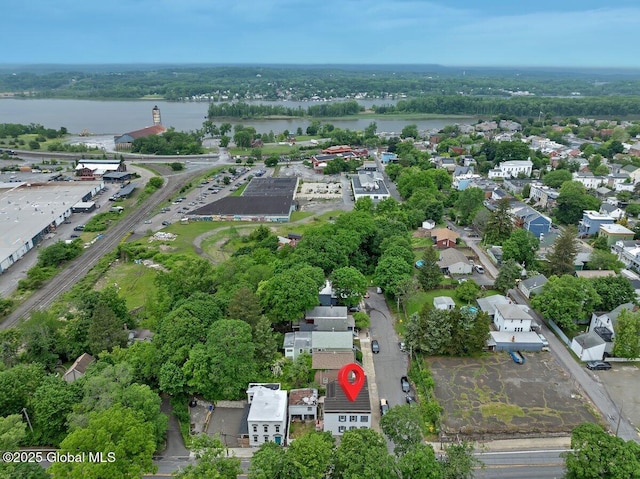 75-77 S 3rd St, Hudson, NY 12534 - aerial view of property's location with a nearby body of water