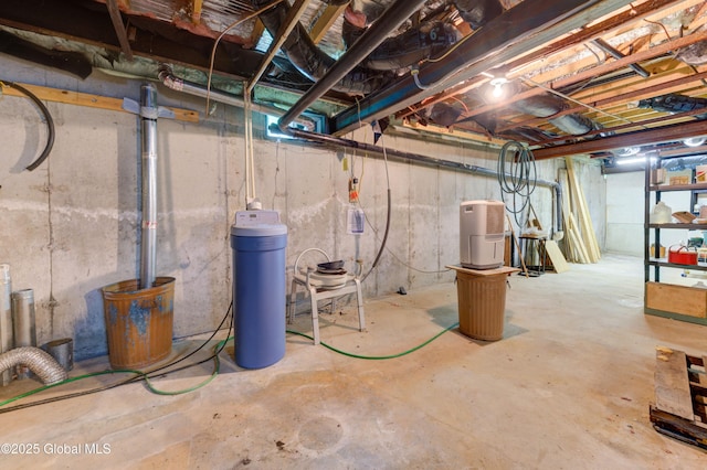 114 Burdick Rd, Johnstown, NY 12078 - unfinished basement featuring a water softener