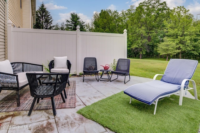 125 Bridgewood Ln, Colonie, NY 12189 - view of patio featuring an outdoor hangout area
