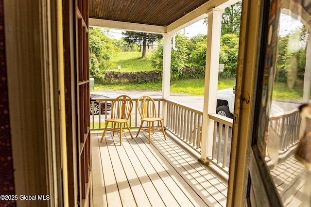 53 Broad St, Catskill, NY 12414 - view of wooden porch