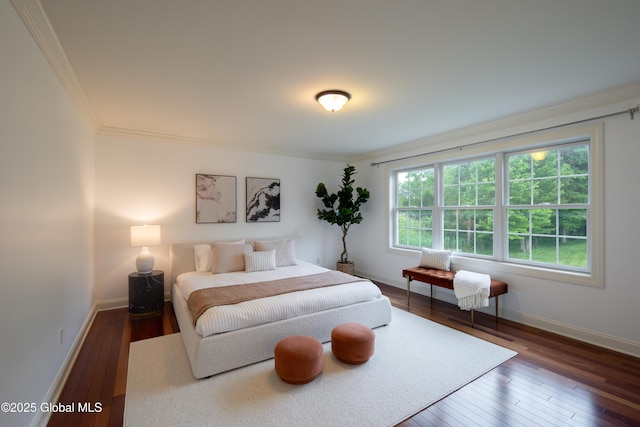1 Arbor Dr, Guilderland, NY 12159 - bedroom with wood-type flooring and crown molding