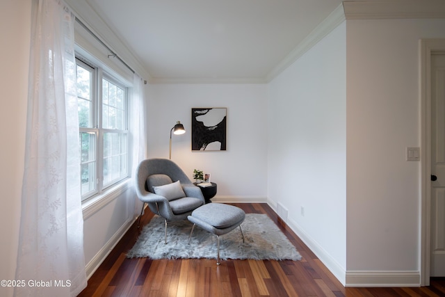 1 Arbor Dr, Guilderland, NY 12159 - sitting room with wood finished floors and ornamental molding