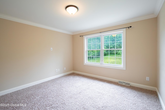 1 Arbor Dr, Guilderland, NY 12159 - carpeted spare room featuring ornamental molding and baseboards