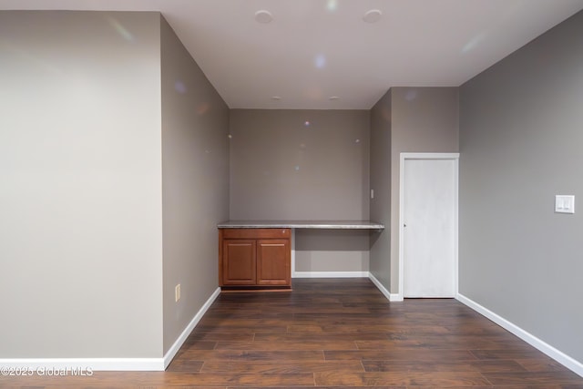 1 Arbor Dr, Guilderland, NY 12159 - spare room featuring dark wood finished floors and built in study area
