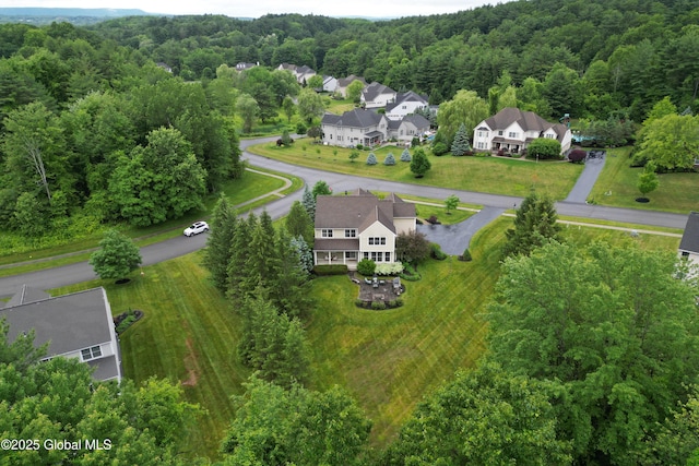 1 Arbor Dr, Guilderland, NY 12159 - aerial perspective of suburban area with a forest