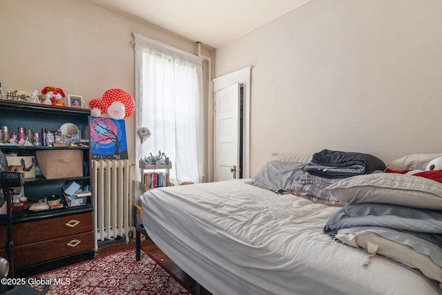 13 Barclay St, Albany, NY 12209 - bedroom with radiator and dark wood-style floors