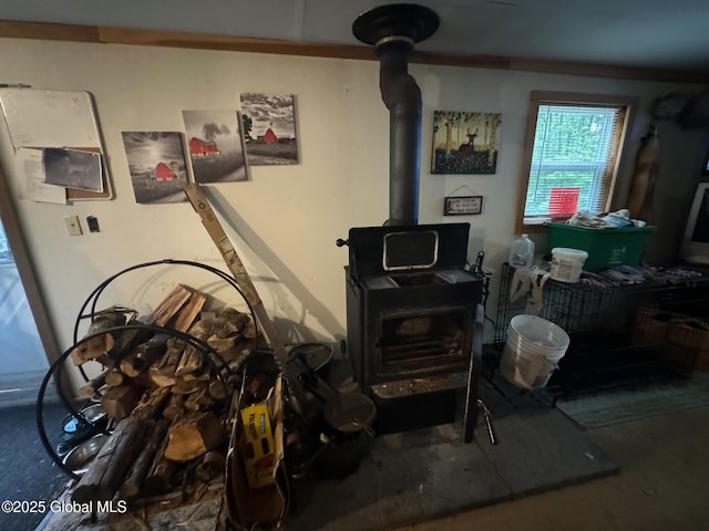 70 Cp A Way, Hartford, NY 12832 - living room featuring a wood stove
