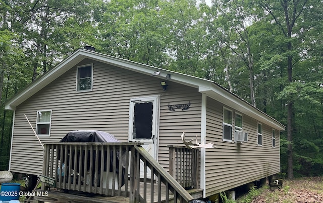 70 Cp A Way, Hartford, NY 12832 - rear view of house featuring cooling unit and a deck