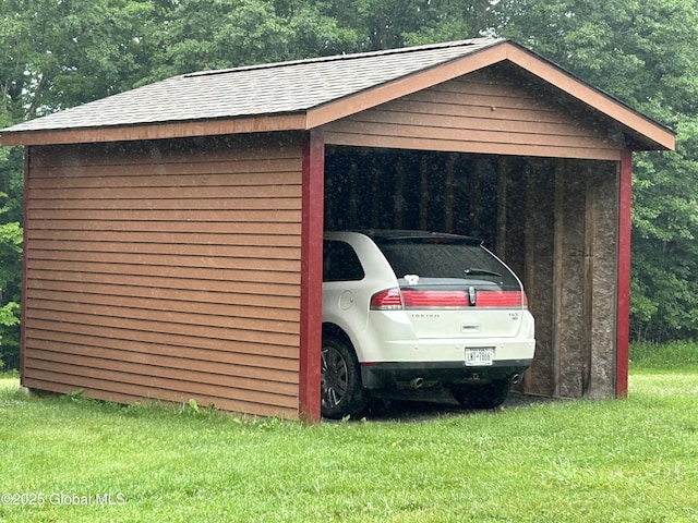 11 Ridgecrest Way, Hampton, NY 12887 - view of car parking with a carport