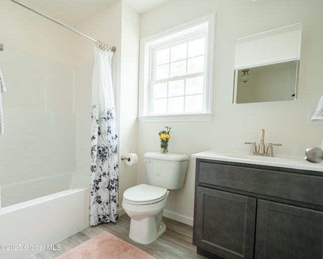 418 Summit Ave, Schenectady, NY 12307 - full bath with wood finished floors, vanity, and shower / tub combo