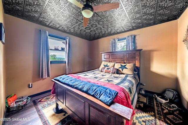 2560 Creek Rd, Esperance, NY 12066 - bedroom featuring an ornate ceiling and wood finished floors