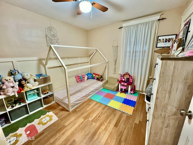 421 Michigan Ave, Schenectady, NY 12303 - bedroom featuring wood finished floors and ceiling fan