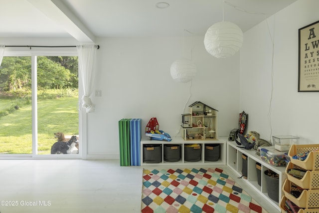 12 Mill St, Chatham, NY 12037 - rec room with wood finished floors