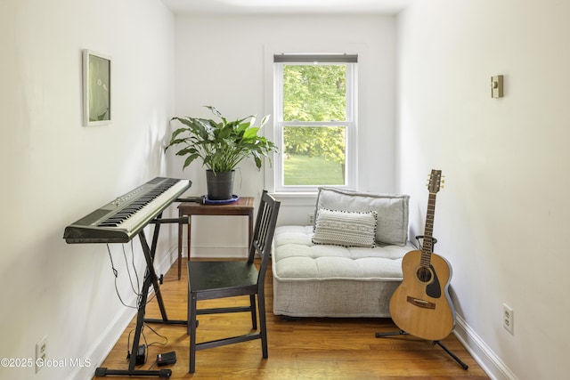 12 Mill St, Chatham, NY 12037 - living area featuring wood finished floors and baseboards