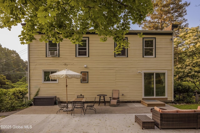 12 Mill St, Chatham, NY 12037 - rear view of house with a patio area, outdoor lounge area, and a chimney