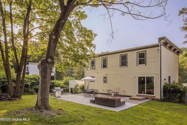 12 Mill St, Chatham, NY 12037 - rear view of property featuring a patio and a yard