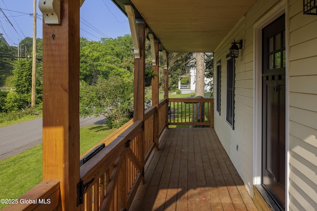 12 Mill St, Chatham, NY 12037 - view of wooden porch