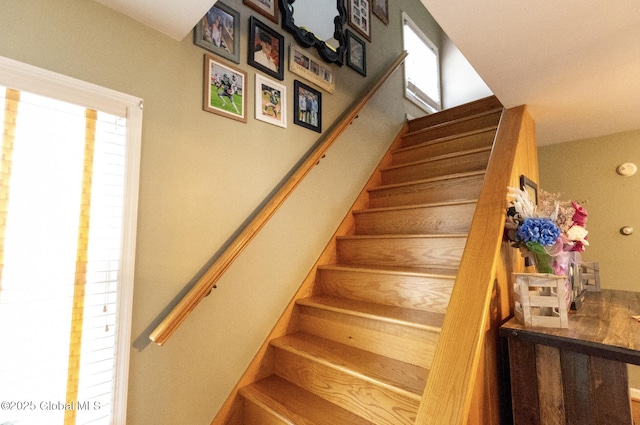 74 Feeder St, Hudson Falls, NY 12839 - stairs with healthy amount of natural light