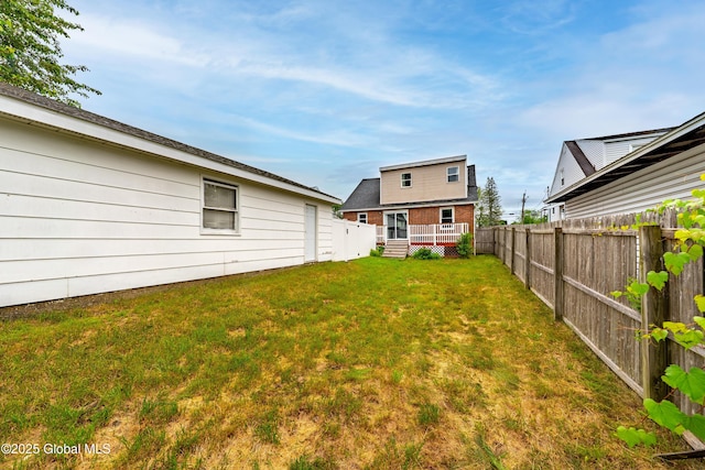 107 Frederick Ave, Colonie, NY 12205 - fenced backyard featuring a wooden deck
