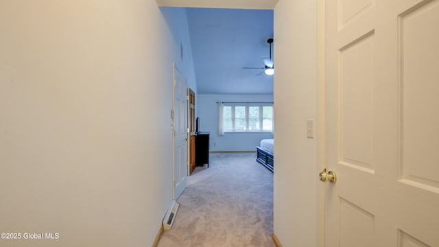 324 Elsmere Ave, Bethlehem, NY 12054 - hallway with light carpet and baseboards